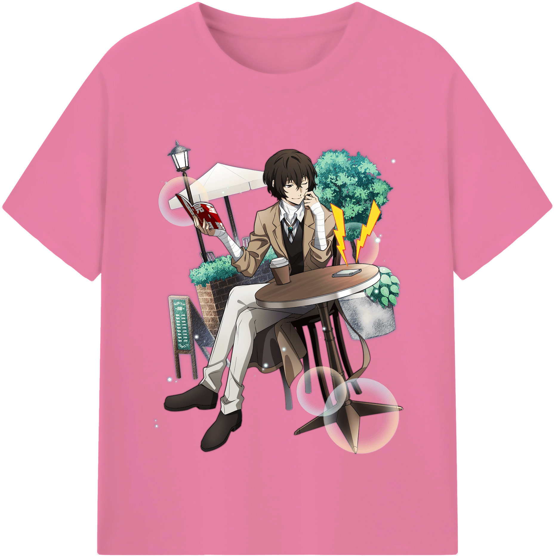 （画像用） 文豪ストレイドッグス Bungo Stray Dogs 綿100％半袖Tシャツ（フロントプリント）